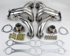 Chevy Small Block SB V8 Stainless Hugger Headers 262 265 283 305 327 350 400