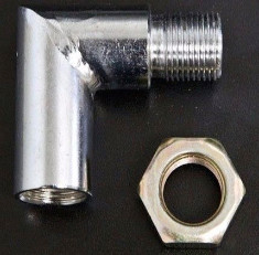 BRAND NEW UNIVERSAL ANGLED O2 EXHAUST CEL ADAPTER EXTENSION SPACER BUNG