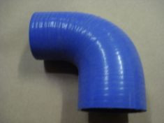 Heavy duty 3 inch to 2.5 inch silicone elbow coupler designed for high boost turbo systems, intercooler piping, diesel applications, and custom fabrication projects
