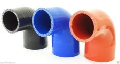 Silicone elbow, 90 degree coupler, hose 2.5 in to 2 in 63MM to 51MM elbow reducer
