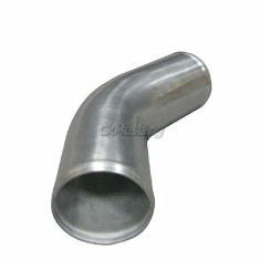 2.5 inch OD Aluminum Turbo Intercooler Intake Pipe 45 Degree 10 inch Long