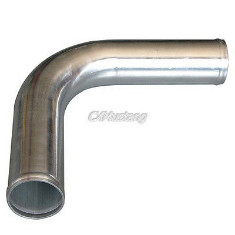 Universal Aluminum Mandrel Bent Polished Intercooler Pipe 2.5 inch OD 90 Degree