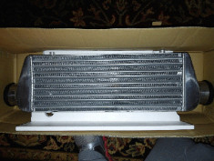 UNIVERSAL FULL ALUMINUM TURBO 27X5.5X2.5" BAR&PLATE FMIC FRONT MOUNT INTERCOOLER