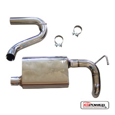 Axle-back Catback Exhaust for 07-16 3.6L/3.8L Jeep Wrangler JK 2.5" OD T304 SS