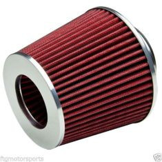 2.5 inch Air Filter Cold Air Intake Turbo Filter RED Civic Integra Short Ram