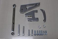 SBC CHEVY CHROMED ALUMINUM ALTERNATOR BRACKET SHORT WATER PUMP SWP DRIVER SIDE