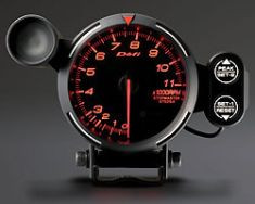 Tachometer Defi 80MM Tachometer TACH RPM Meter with Shift Light RED Defi BF Tach