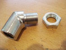XS-POWER 45 Degree O2 Oxygen Sensor Spacer M18 x 1.5 Stainless Steel
