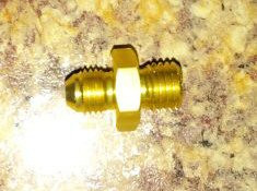 4 AN M12x1.5 Straight Adapter SAAB VOLVO TD04L 1.5mm Oil Restrictor - Plugs/Fittings - Other Specialty Items