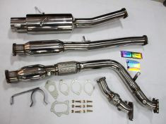 Stainless WRX 3" Super Turbo Back Exhaust 2002 + SCOOBY
