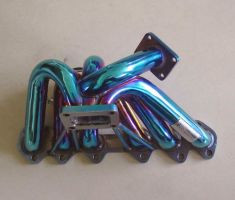 TITANIUM COATED SUPRA 2JZGTE 2JZ T4 TURBO MANIFOLD