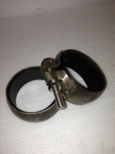 2PC Audi S4 B5 97-02 A6 C5 2.7L Bi-Turbo 97-04 Turbo Downpipe Clamps set