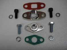 Oil Return and Feed Flange Pair - T3 T3/T4 T70 GT45 - Turbo Adaptors - Turbo Specific Line