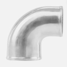 3.5 inch to 3 inch Polished Cast Aluminum 90 Degree Turbo O.D. Reducer Elbow Pipe Tube 3.5 inch - Turbo Blanket - Turbo Accessories