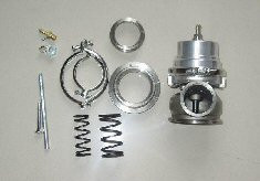 External POLISHED Turbo 60mm Wastegate SILVER - V BAND - POLISHED