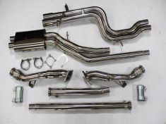 VERSION II TWIN I AUDI S4 2.7L SINGLE Muffler 6 speed Turbo-back Downpipes and Exhaust Catback - Exhaust Catbacks - Audi-1