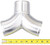 Aluminum Y Pipe Dual 3 inch to 3 inch Cold Air Turbo Intercooler Pipe