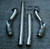 Audi B5 S4 2.7T True 3 Inch Stainless Steel V-Band Downpipes with Braided Flex Sections for K03 K04 RS4 Turbo Applications Fits 2000-2002 Audi S4 and C5 Audi A6 Allroad 2.7T