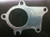 Universal 5-Bolt Turbo Downpipe Gasket for Garrett T3 T3/T4 TO4E Turbochargers, Graphite Coated Aluminum Core Exhaust Flange Gasket with 60mm 2.25 Inch Center Opening