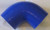 Silicone 90 degree Elbow Coupler Hose 3" to 3" Turbo, Blue