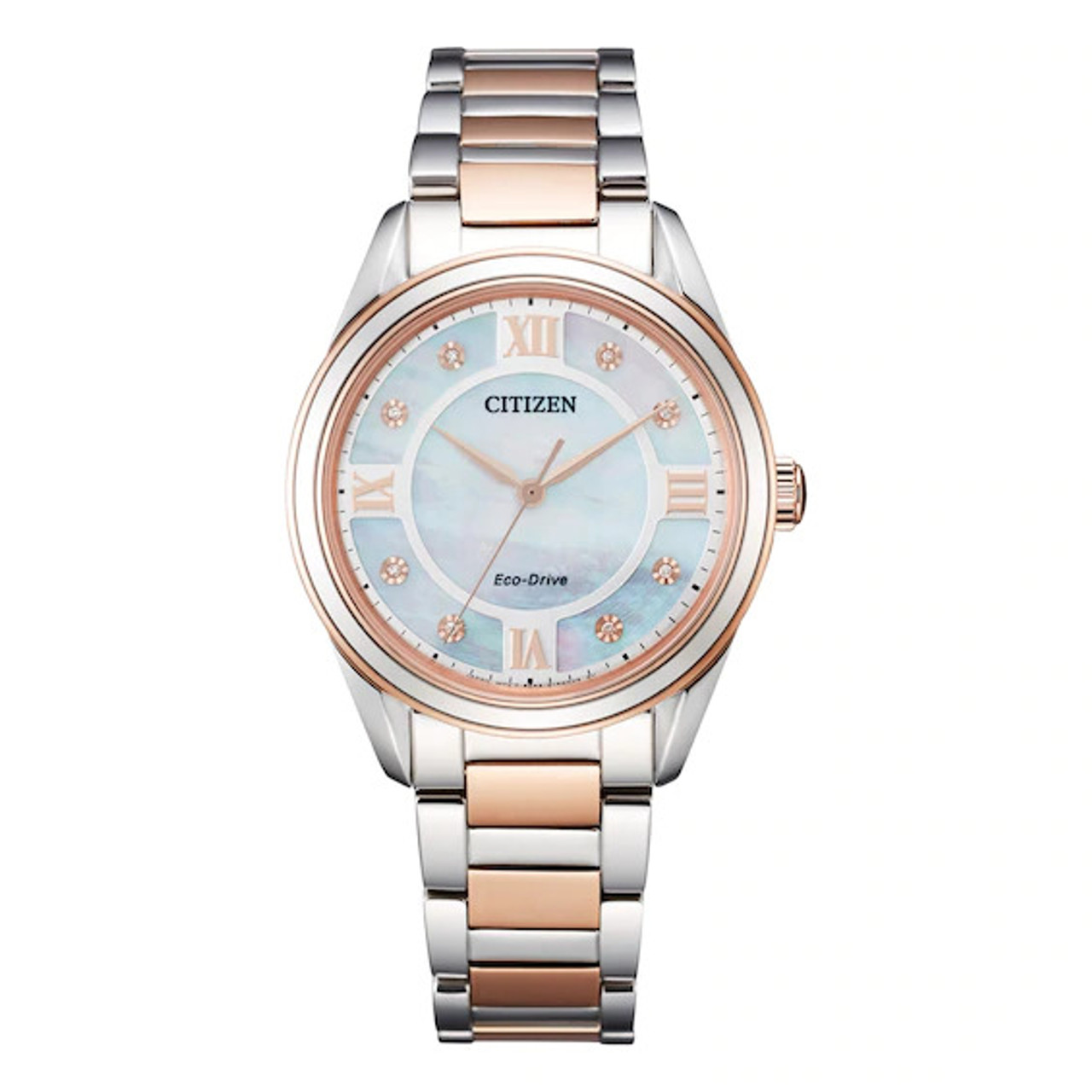 Citizen Eco Drive Women s Arezzo Pink Gold Stainless Steel