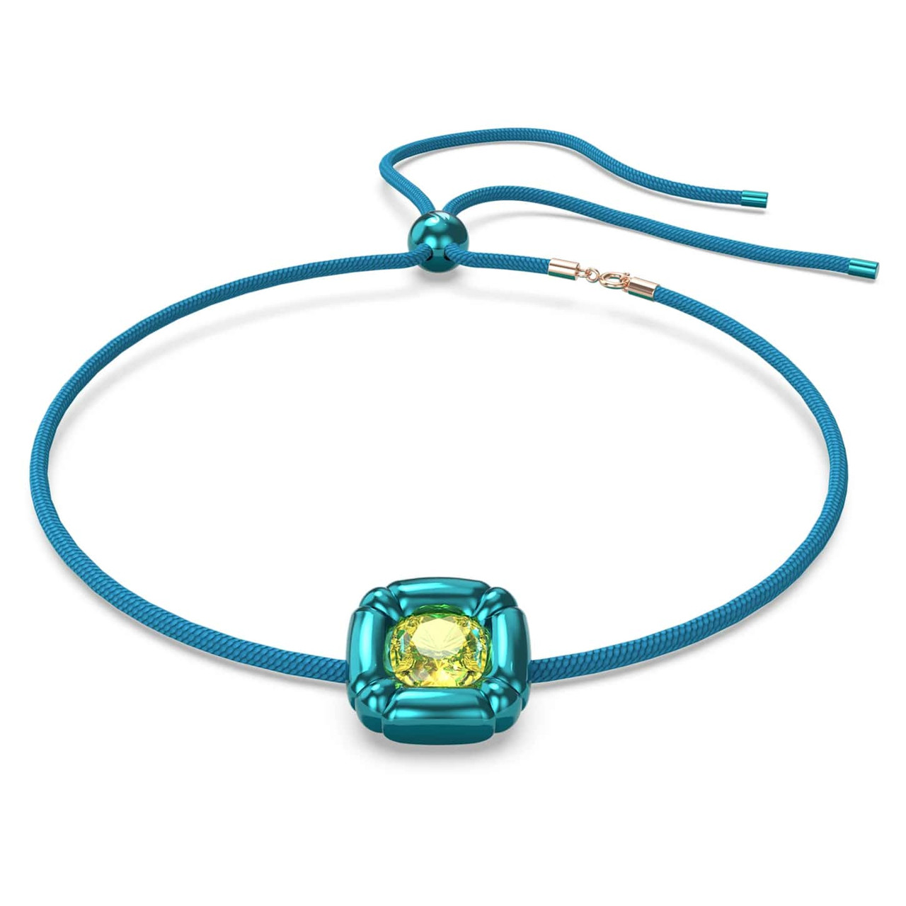 Swarovski Dulcis Choker Necklace, Cushion Cut Crystals, Blue, 5601586 ...