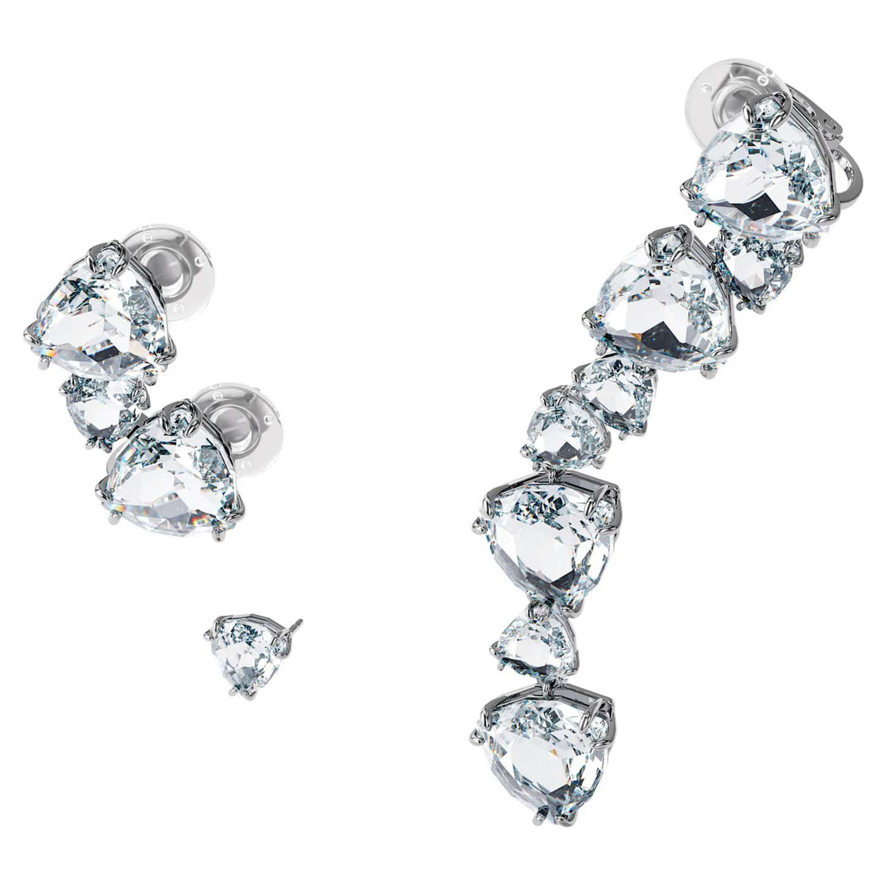 Swarovski Millenia Ear Cuff Single, Asymmetrical, Set, White
