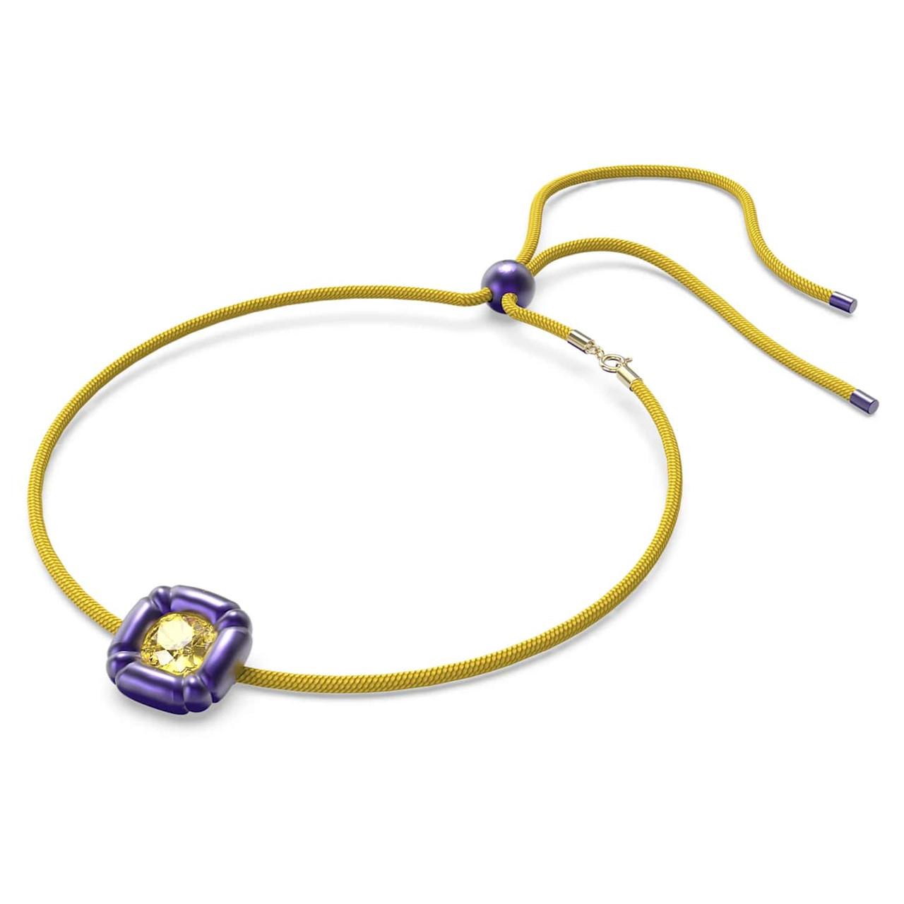 Swarovski Dulcis Necklace Cushion Cut Crystals, Purple, 5613645 - Four ...