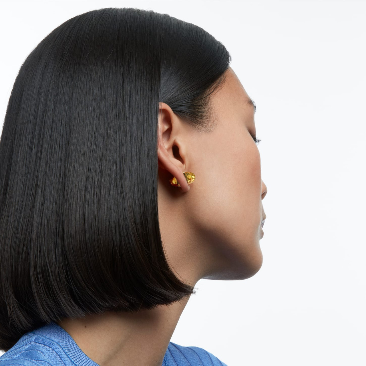 ★急いで!日本完売★Swarovski Lucent ear cuff イアカフ Swarovski Lucent Ear Cuff, Single, Magnetic, Yellow, Gold