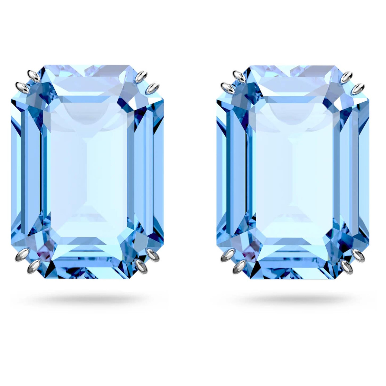 【SWAROVSKI】5614935 Millenia ピアス Millenia Stud Earrings, Octagon Cut Crystals, Blue, Rhodium