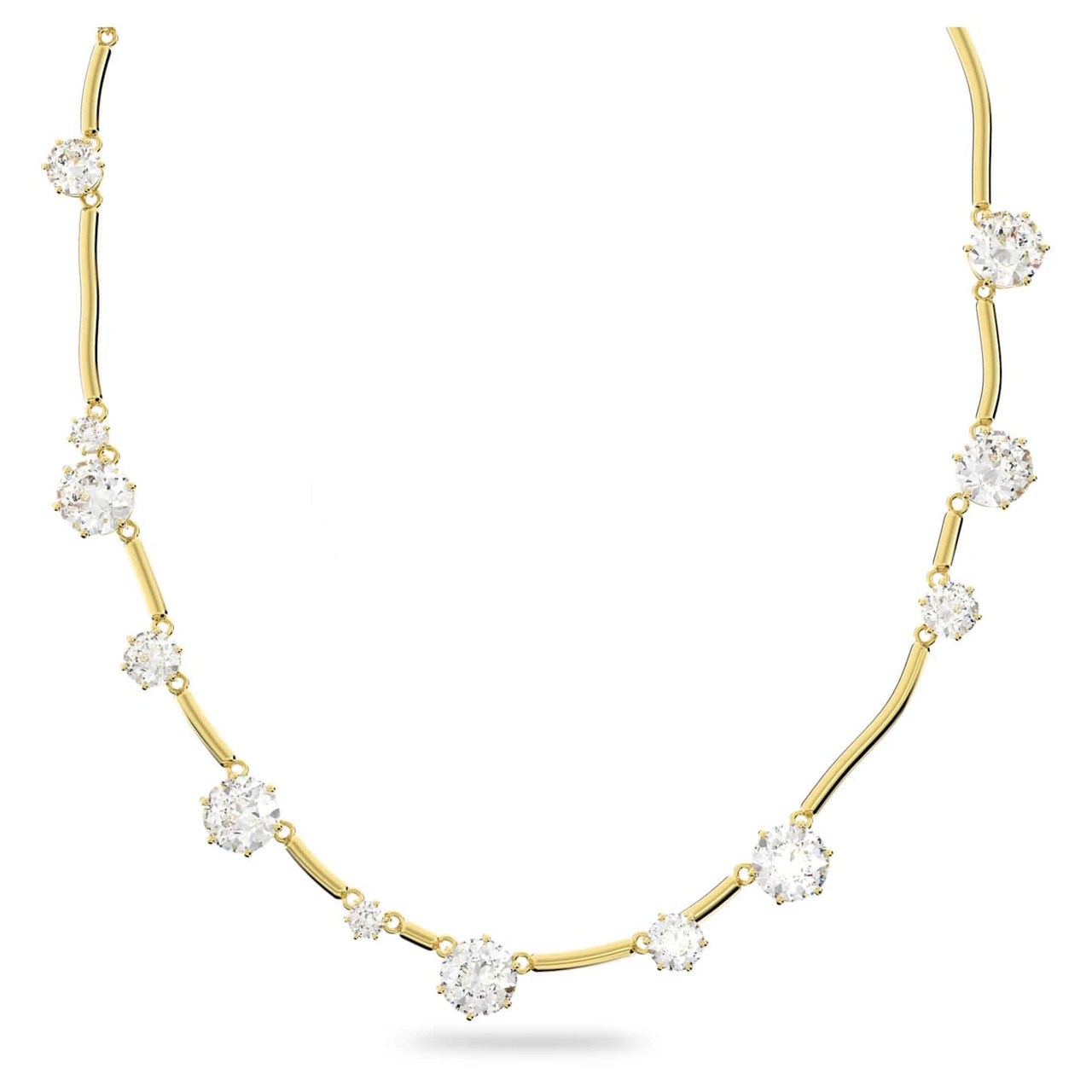 SWAROVSKI Constella ネックレス 5618033/正規品 Swarovski Constella Necklace, Round Cut Crystal, White, Gold