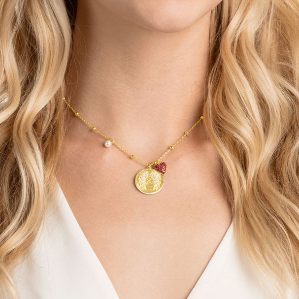 LUCKY GODDESS CHARMS スワロフスキー ネックレス ゴールド f08c28e1-33c5-50e1-84b4-