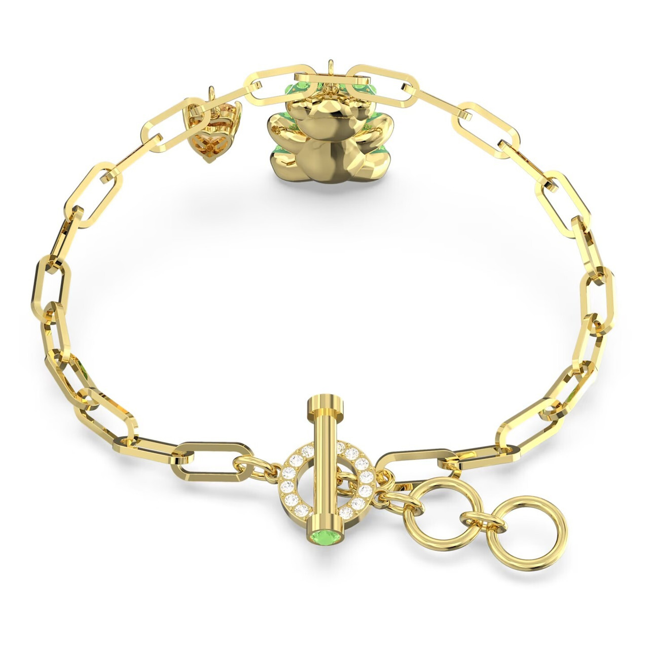 Swarovski Teddy Bracelet, Green, Gold-Tone Plated 5642977 - Four ...