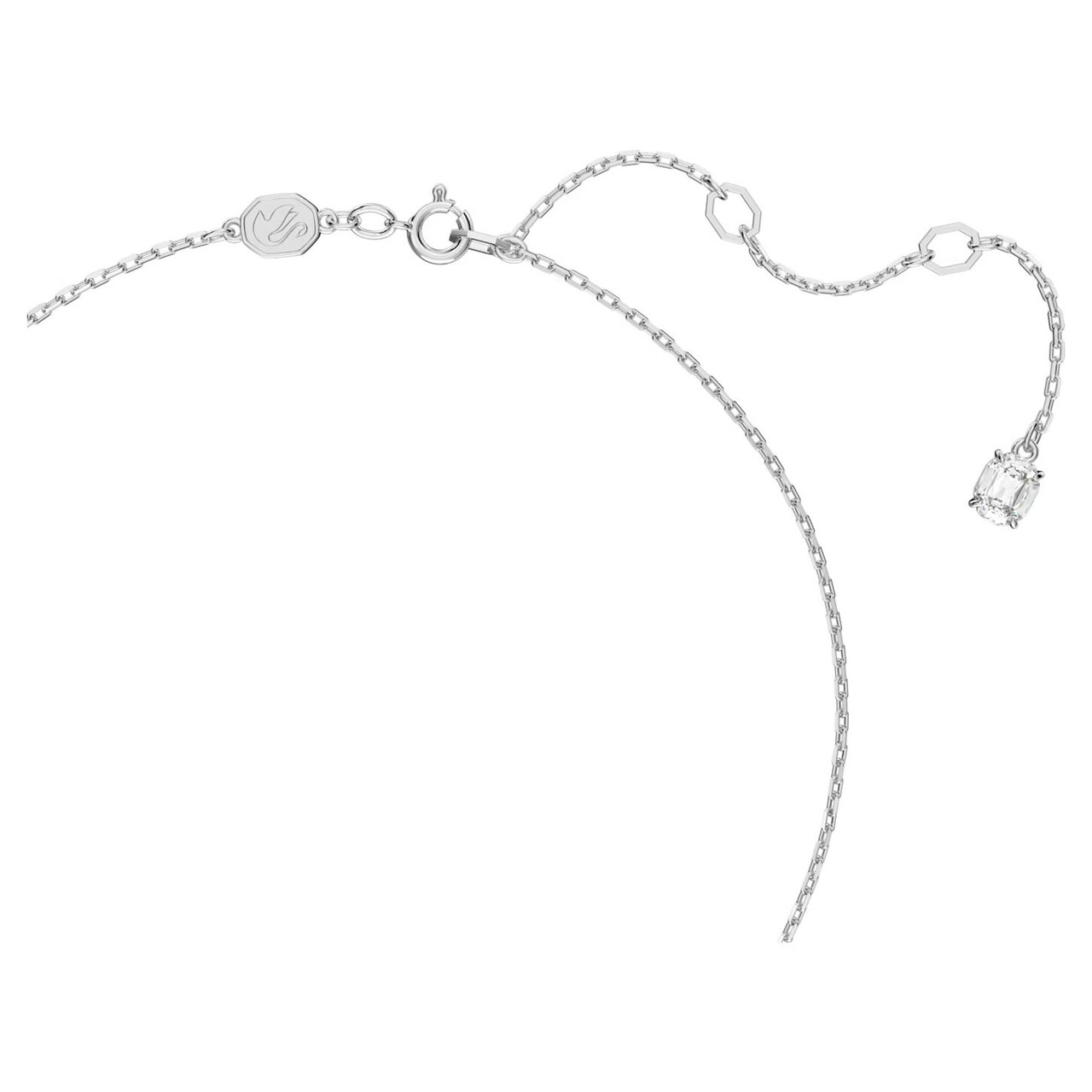 ネックレス・ペンダント SWAROVSKI Stilla rhodium necklace 5636706 Swarovski Stilla Pendant Necklace Round Cut White Rhodium