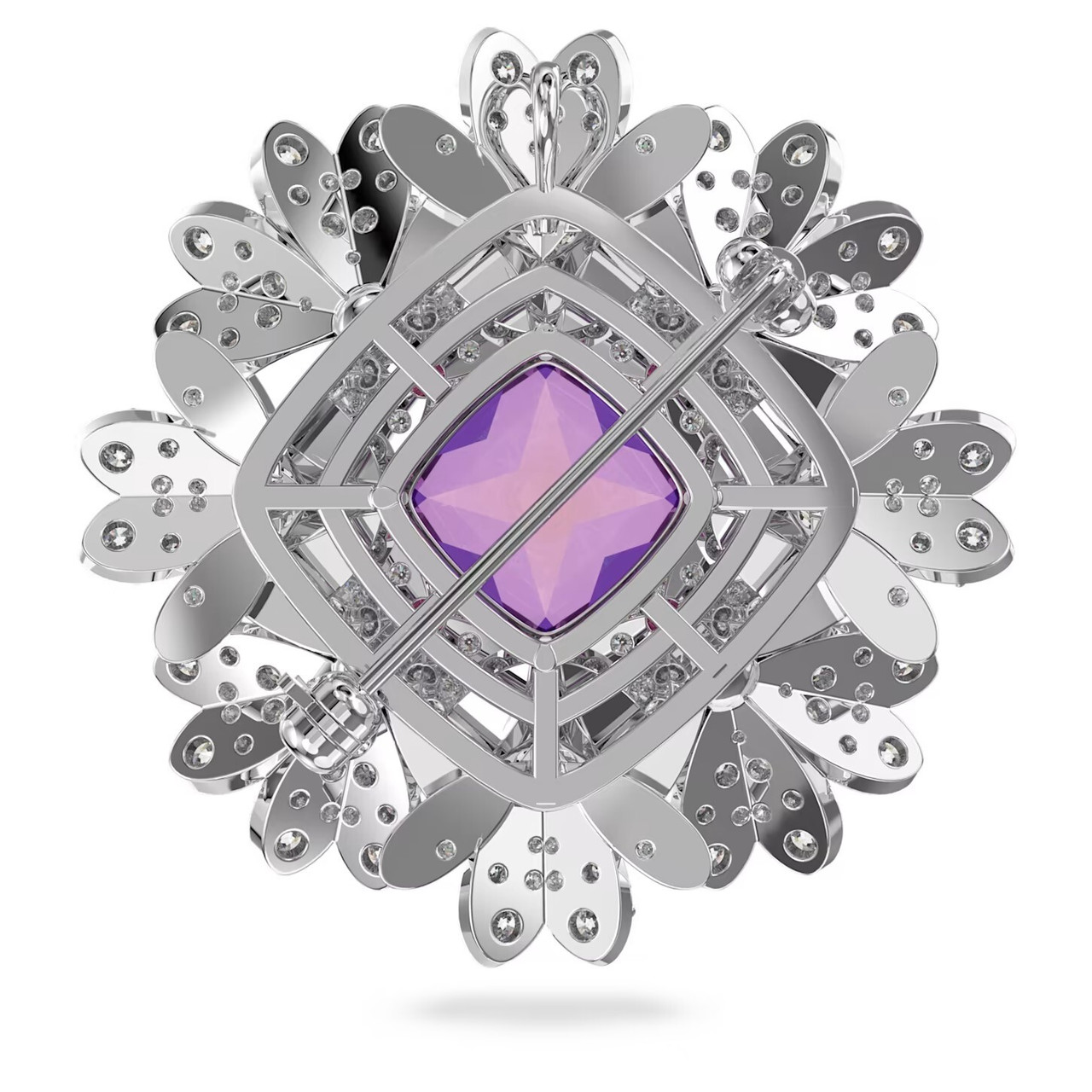 Swarovski Eternal Flower Brooch Flower, Pink, Mixed Metal Finish