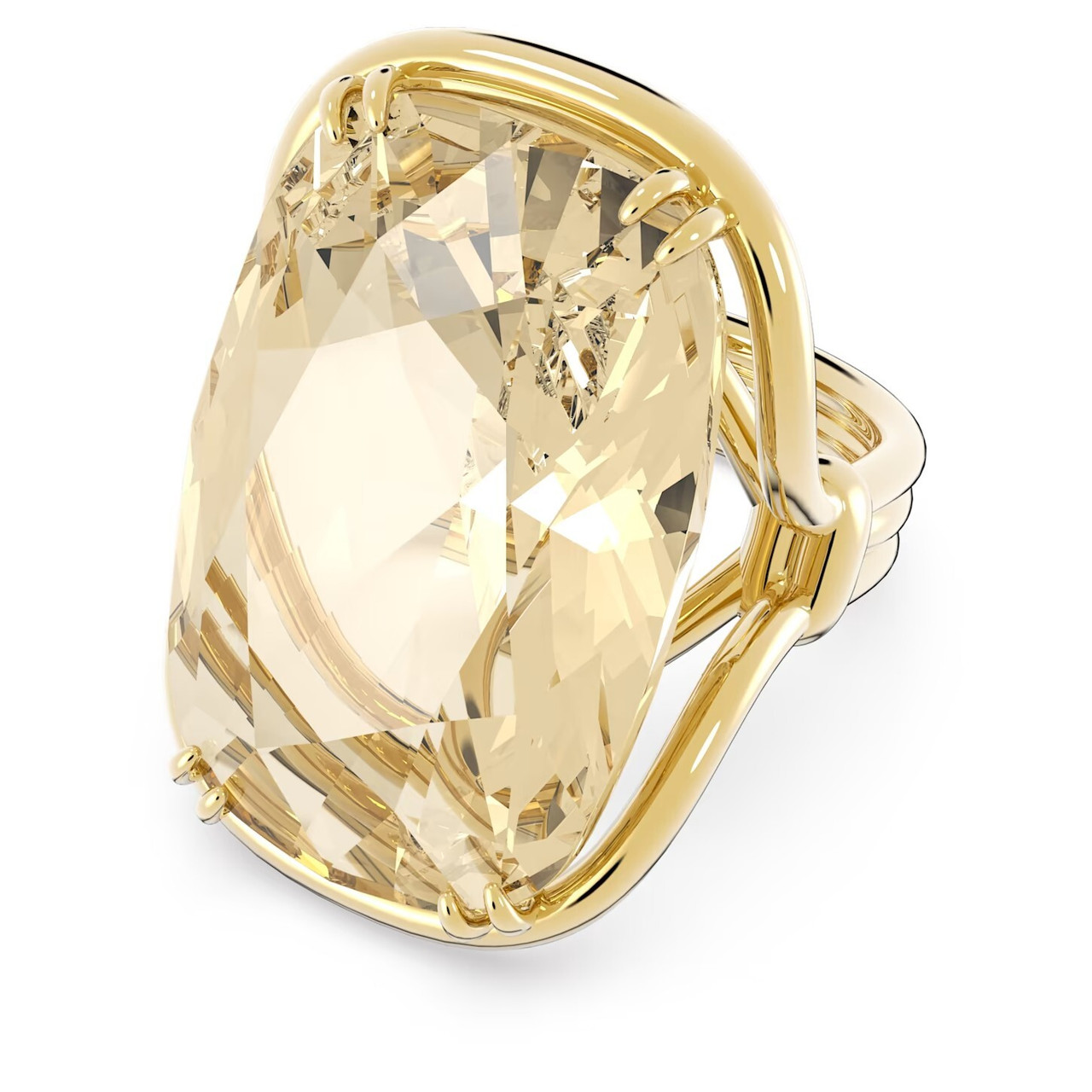 Swarovski Harmonia Cocktail Ring, Oversized Crystal, Gold-Tone