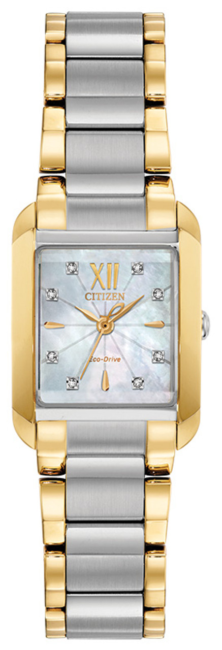 Citizen Eco Drive Women's Bianca Two-Tone Stainless Steel Watch EW5554-58D