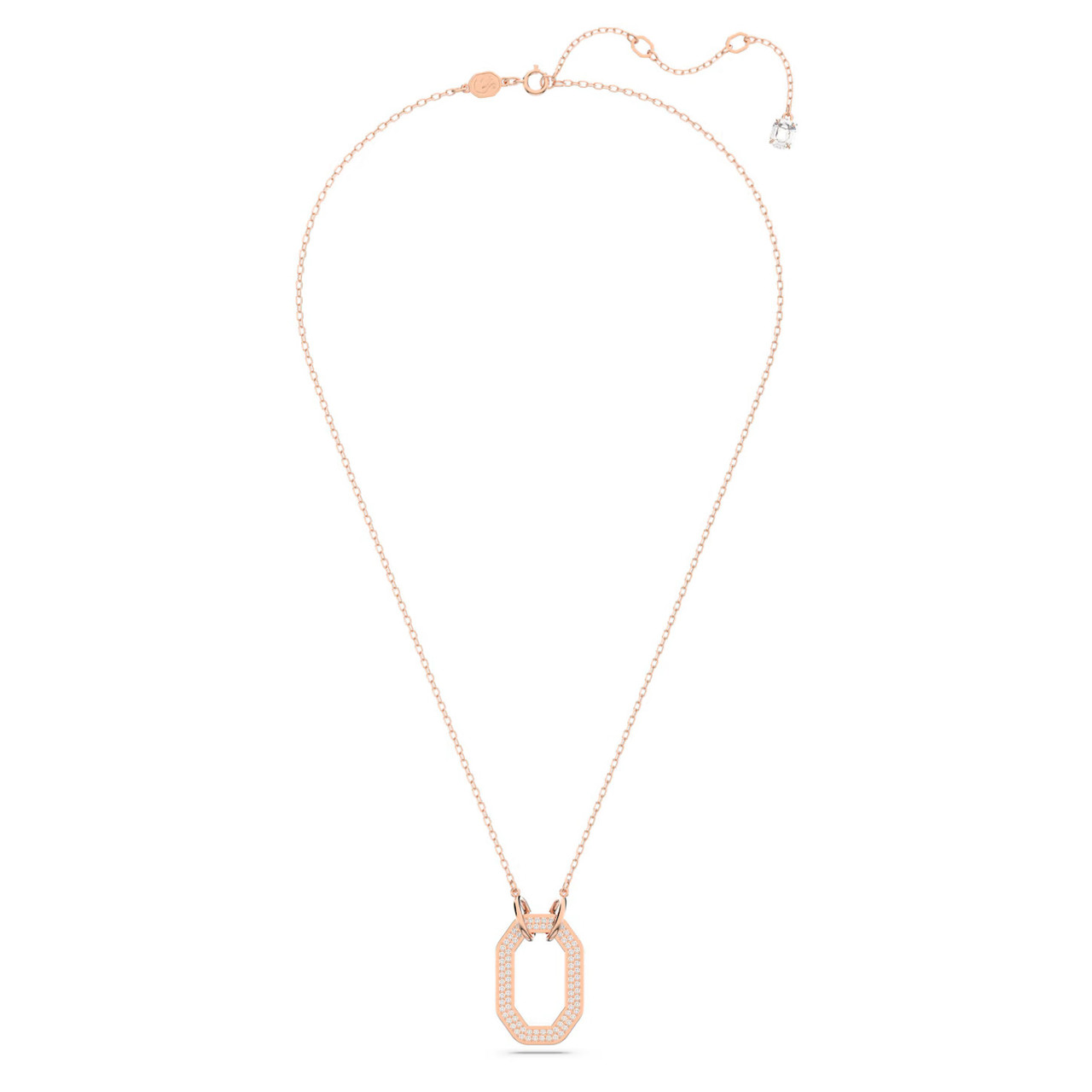 SWAROVSKI Dextera ペンダント 5642389/正規品 Swarovski Dextera Pendant Octagon Shape, Pavé, White, Rose