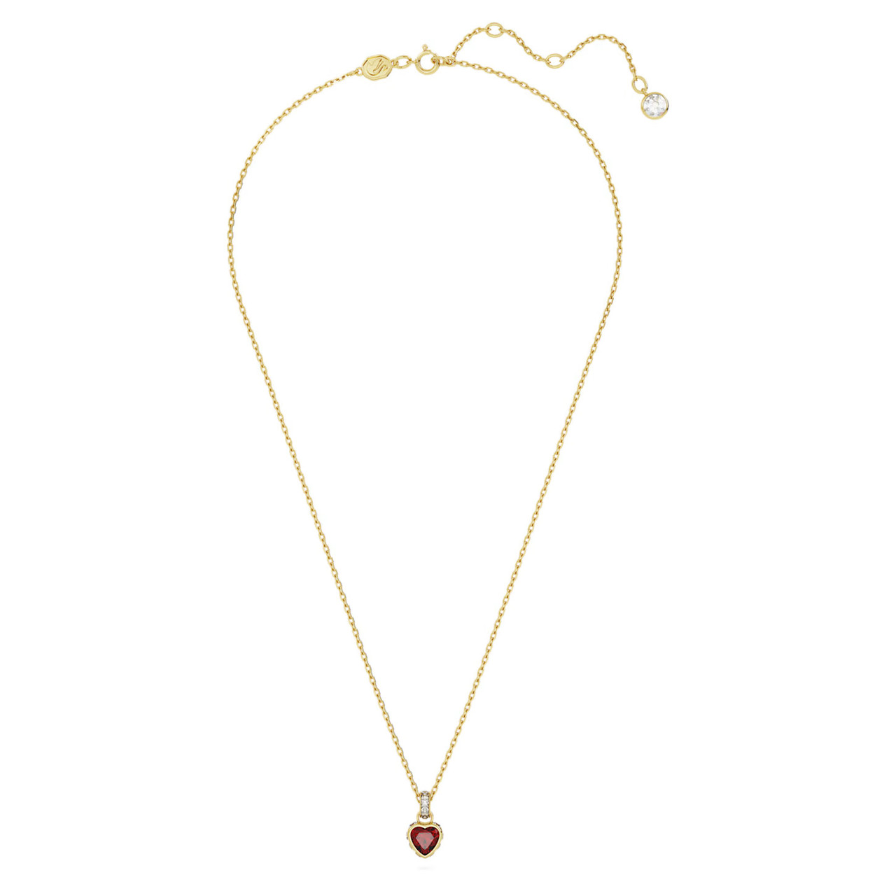 Swarovski Stilla Pendant, Heart, Red, Gold-Tone Plated 5648750 - Four ...