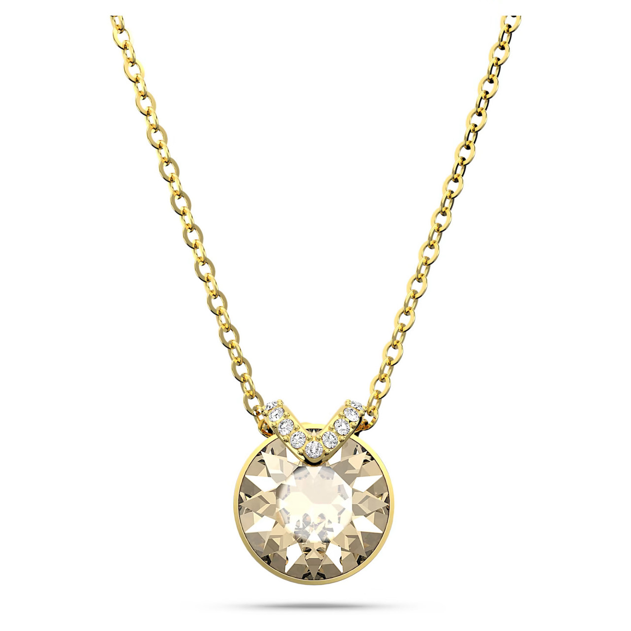 【Swarovski】Bella V ペンダント 5662088 5662091 Bella V Pendant, Round Cut, Gold Tone, Gold-Tone Plated