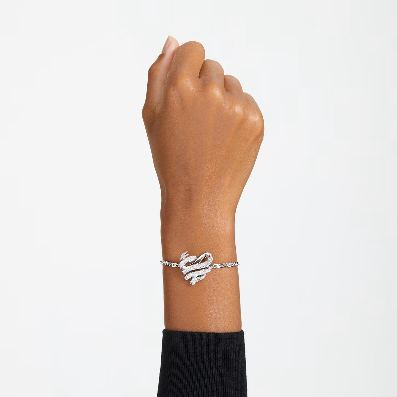 SWAROVSKI Volta ブレスレット/正規品 5652789 Volta Bracelet, Heart, White, Rhodium Plated 5652789