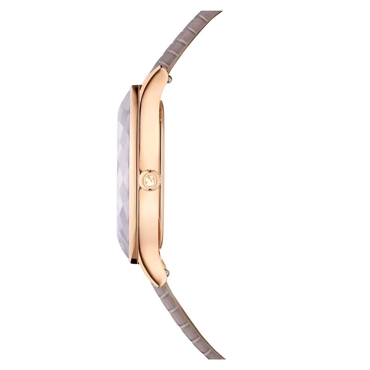 Swarovski Octea Nova Watch, Swiss Made, Leather Strap, Beige