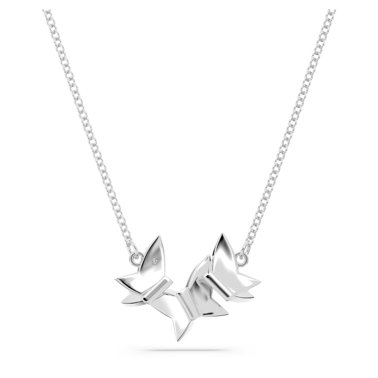 ★SWAROVSKI★ Lilia Blue Rhodium Necklace 5662181 Lilia Necklace, Butterfly, Blue, Rhodium Plated 5662181