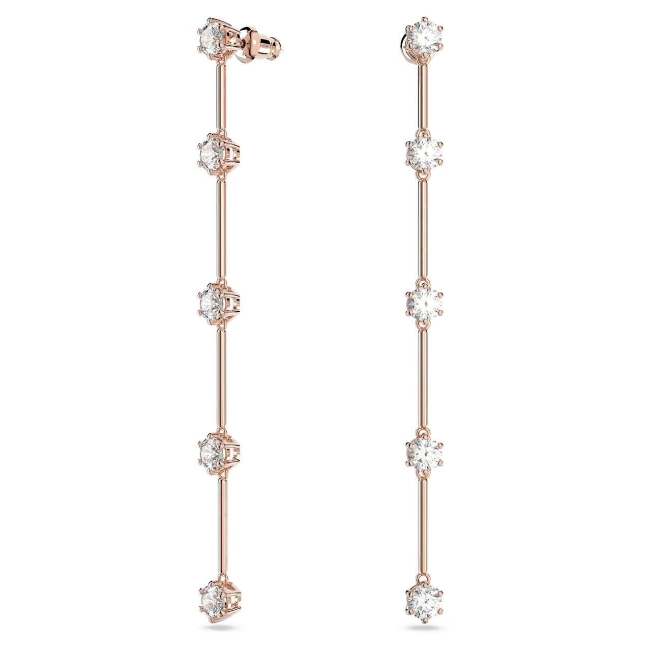 Swarovski Constella Rose Gold Halo Earrings