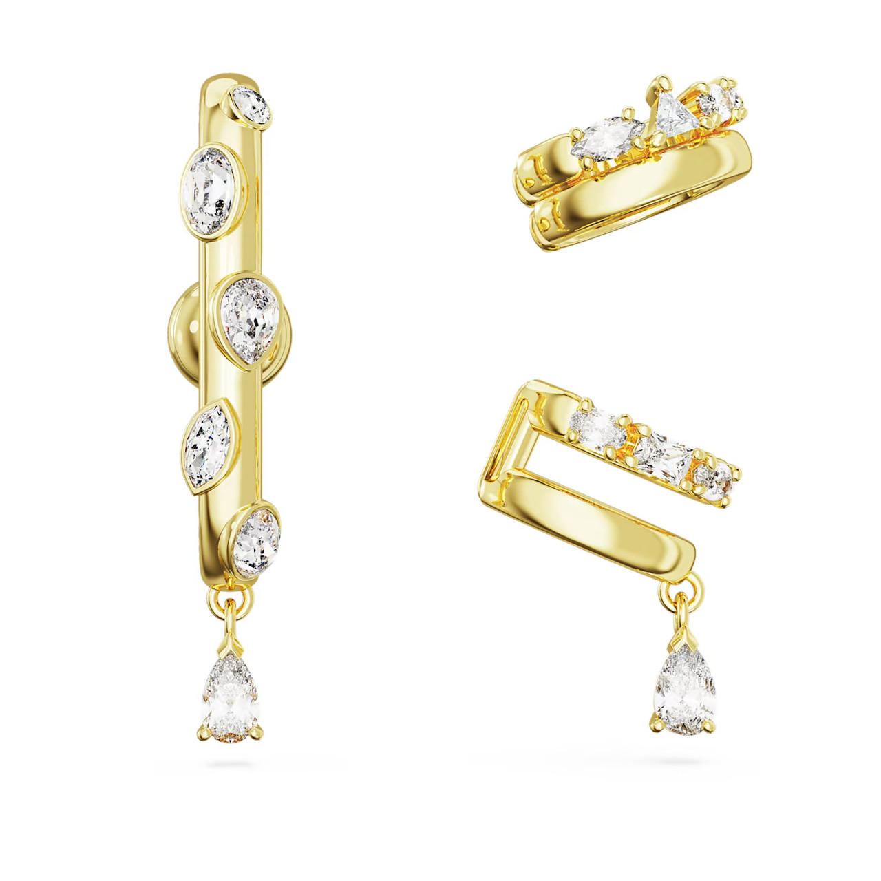 Swarovski Hyperbola Blue Heart Drop Earrings - 5680392
