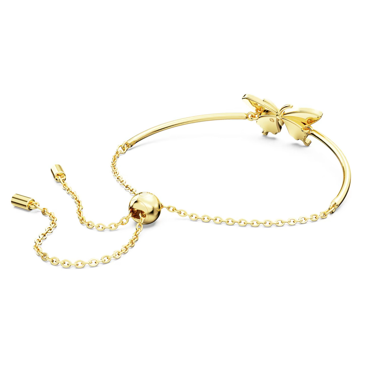 【SWAROVSKI】5670053 Idylia Butterfly Bangle Medium Bracelet Idyllia Bracelet, Butterfly, Multicolored, Gold-Tone Plated