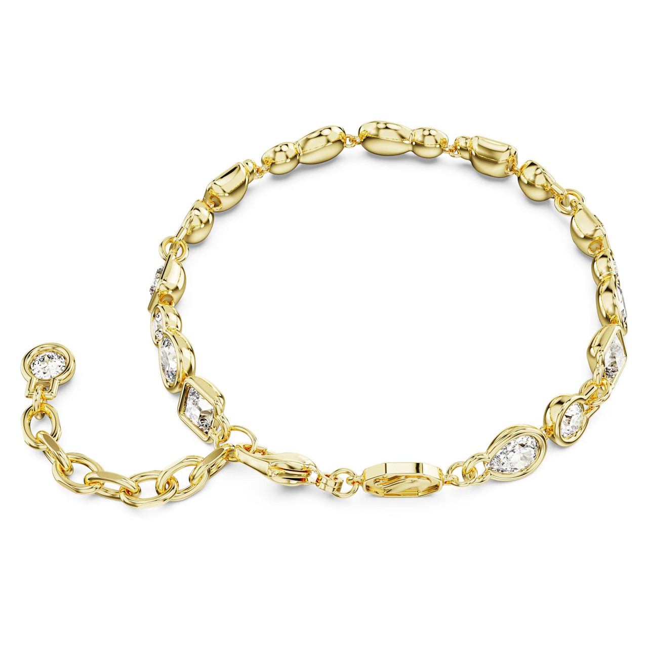 Dextera Bracelet, Mixed Cuts, White, Gold-Tone Plated 5667044 ...