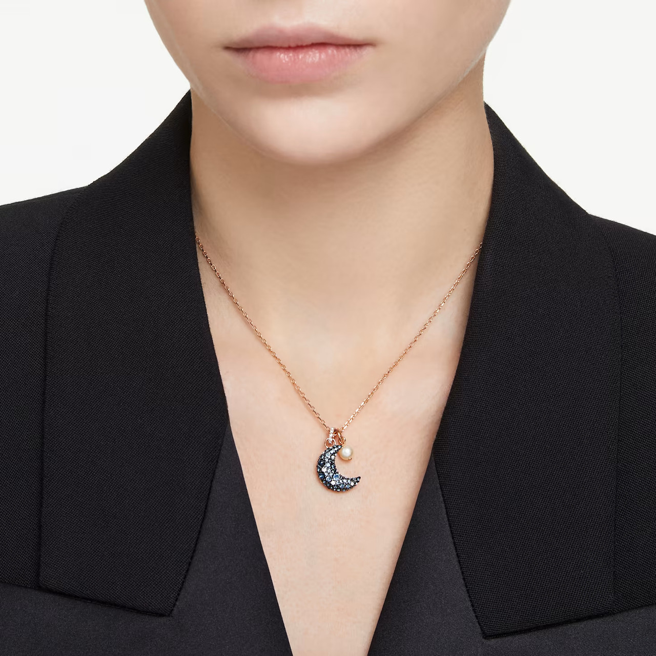 Swarovski Symbolic Moon Y Necklace in Metallic | Lyst