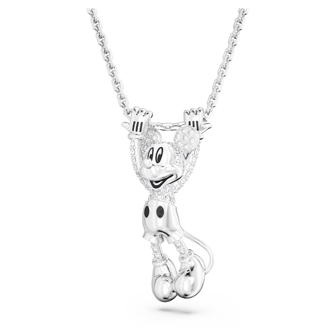 Disney Mickey Mouse Pendant, White, Rhodium Plated 5668780