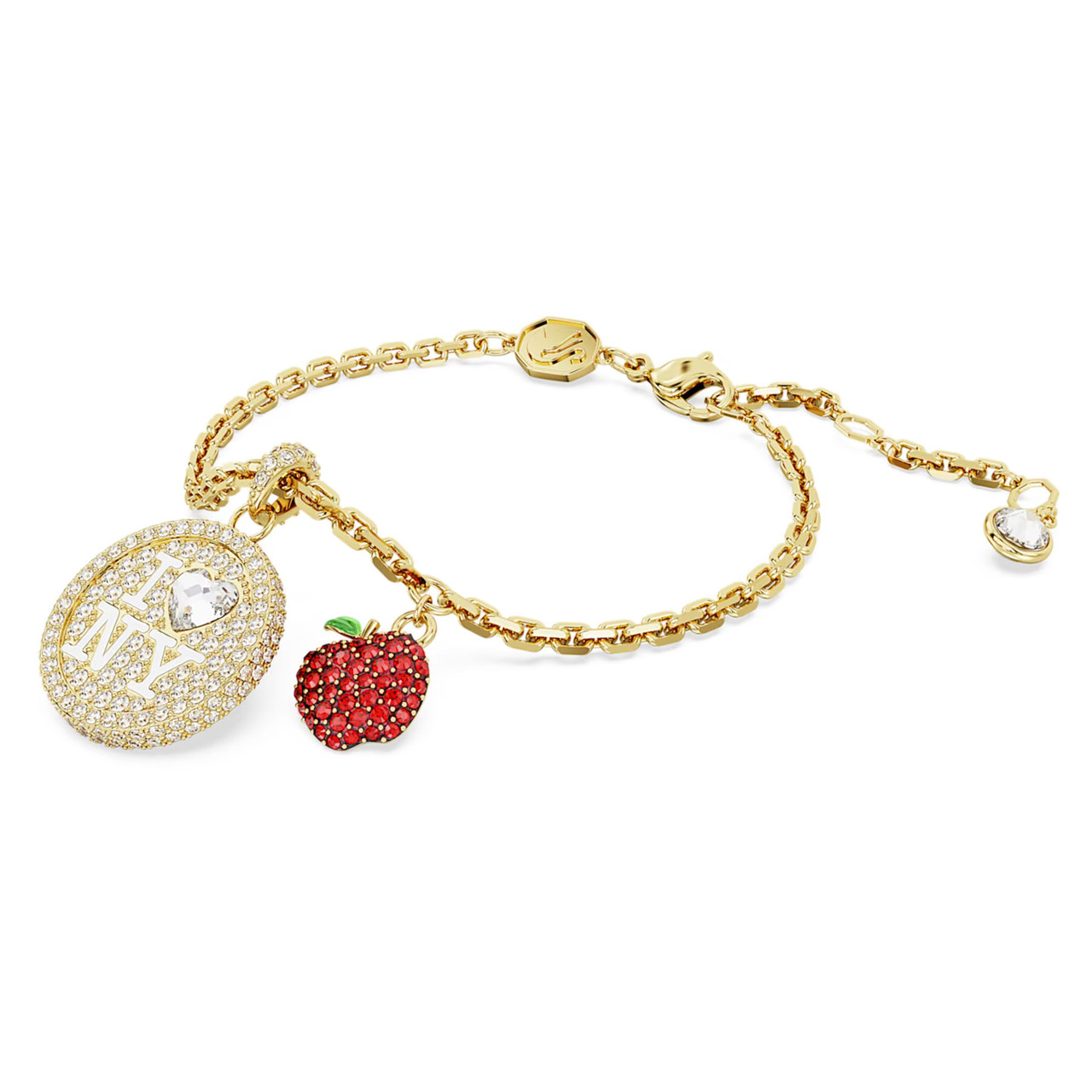 アクセサリー york I LOVE NY, Bracelet, Red, Gold-Tone Plated 5678704 | Swarovski